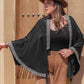 Geometric Open Front Fringe Hem Cardigan - Oh she Rose