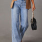 High Waist Straight Leg Jeans - Oh she Rose