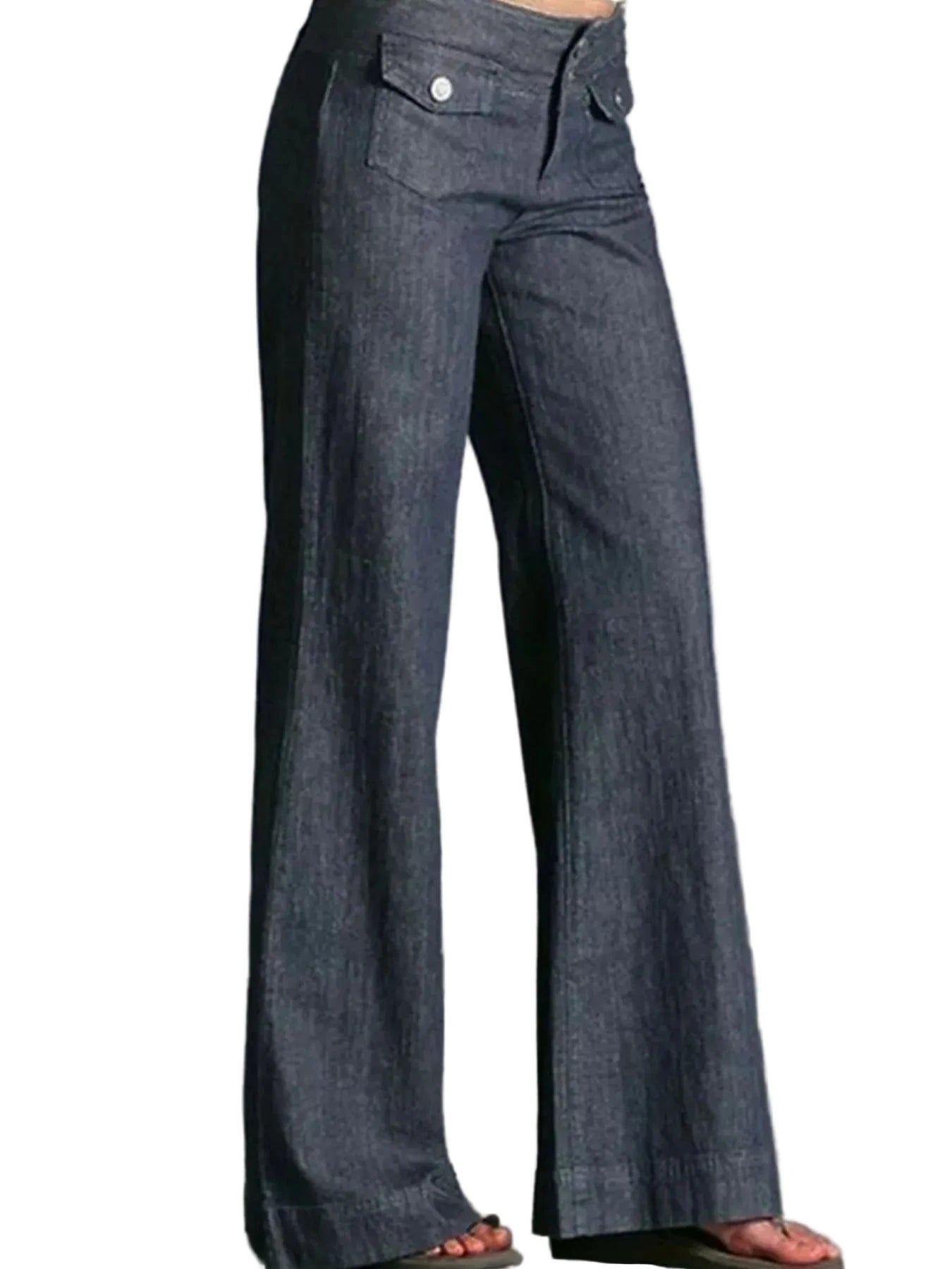 High - Waisted Wide - Leg Wash Jeans - Oh she Rose