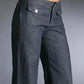 High - Waisted Wide - Leg Wash Jeans - Oh she Rose