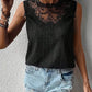 Lace Eyelet Sleeveless Top - Oh she Rose