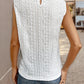 Lace Eyelet Sleeveless Top - Oh she Rose