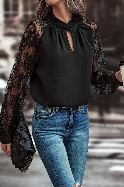 Lace to Meet You Blouse - Oh she Rose