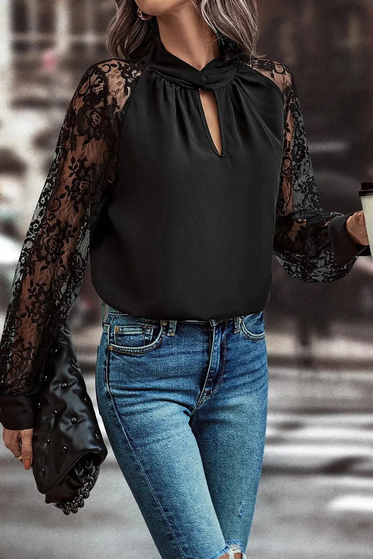 Lace to Meet You Blouse - Oh she Rose