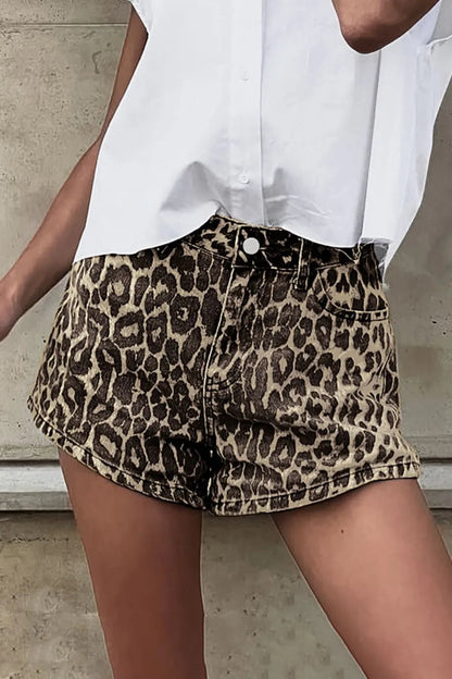 Leopard Shorts with Pockets - Oh she Rose