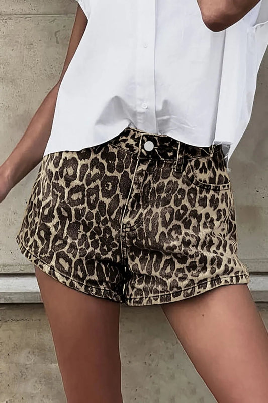 Leopard Shorts with Pockets - Oh she Rose