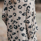 Leopard V - Neck Dropped Shoulder Sweater - Oh she Rose