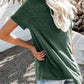 Notched Short Sleeve T-Shirt - Oh she Rose