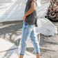 Notched Short Sleeve T-Shirt - Oh she Rose