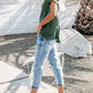 Notched Short Sleeve T-Shirt - Oh she Rose