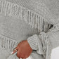 On the Fringe Boat Neck Sweater - Oh she Rose