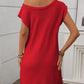One Shoulder Mini Sweater Dress - Oh she Rose