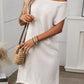 One Shoulder Mini Sweater Dress - Oh she Rose