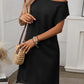One Shoulder Mini Sweater Dress - Oh she Rose