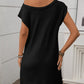 One Shoulder Mini Sweater Dress - Oh she Rose