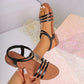 Open Toe Flat Sandals - Oh she Rose