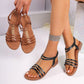 Open Toe Flat Sandals - Oh she Rose