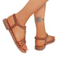 Open Toe Flat Sandals - Oh she Rose