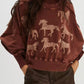 Perfectly Printed Sweatshirt - Oh she Rose