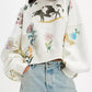 Perfectly Printed Sweatshirt - Oh she Rose