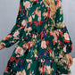 Printed Balloon Sleeve Mini Dress - Oh she Rose
