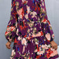 Printed Balloon Sleeve Mini Dress - Oh she Rose