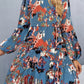 Printed Balloon Sleeve Mini Dress - Oh she Rose