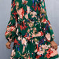 Printed Balloon Sleeve Mini Dress - Oh she Rose