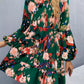Printed Balloon Sleeve Mini Dress - Oh she Rose