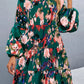 Printed Balloon Sleeve Mini Dress - Oh she Rose