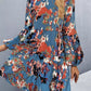 Printed Balloon Sleeve Mini Dress - Oh she Rose