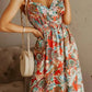 Printed Spaghetti Strap Maxi Dress - Oh she Rose