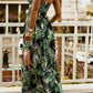 Printed Spaghetti Strap Maxi Dress - Oh she Rose