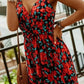 Printed Spaghetti Strap Maxi Dress - Oh she Rose