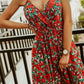 Printed Spaghetti Strap Maxi Dress - Oh she Rose