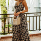 Printed Spaghetti Strap Maxi Dress - Oh she Rose