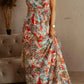 Printed Spaghetti Strap Maxi Dress - Oh she Rose