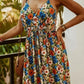 Printed Spaghetti Strap Maxi Dress - Oh she Rose