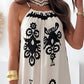 Printed Spaghetti Strap Maxi Dress - Oh she Rose