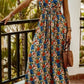 Printed Spaghetti Strap Maxi Dress - Oh she Rose