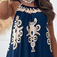 Printed Spaghetti Strap Maxi Dress - Oh she Rose