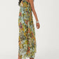 Printed V - Neck Sleeveless Dress - Oh she Rose