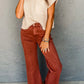 Pumpkin Spice Mock Neck Vest - Oh she Rose