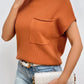 Pumpkin Spice Mock Neck Vest - Oh she Rose