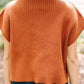 Pumpkin Spice Mock Neck Vest - Oh she Rose