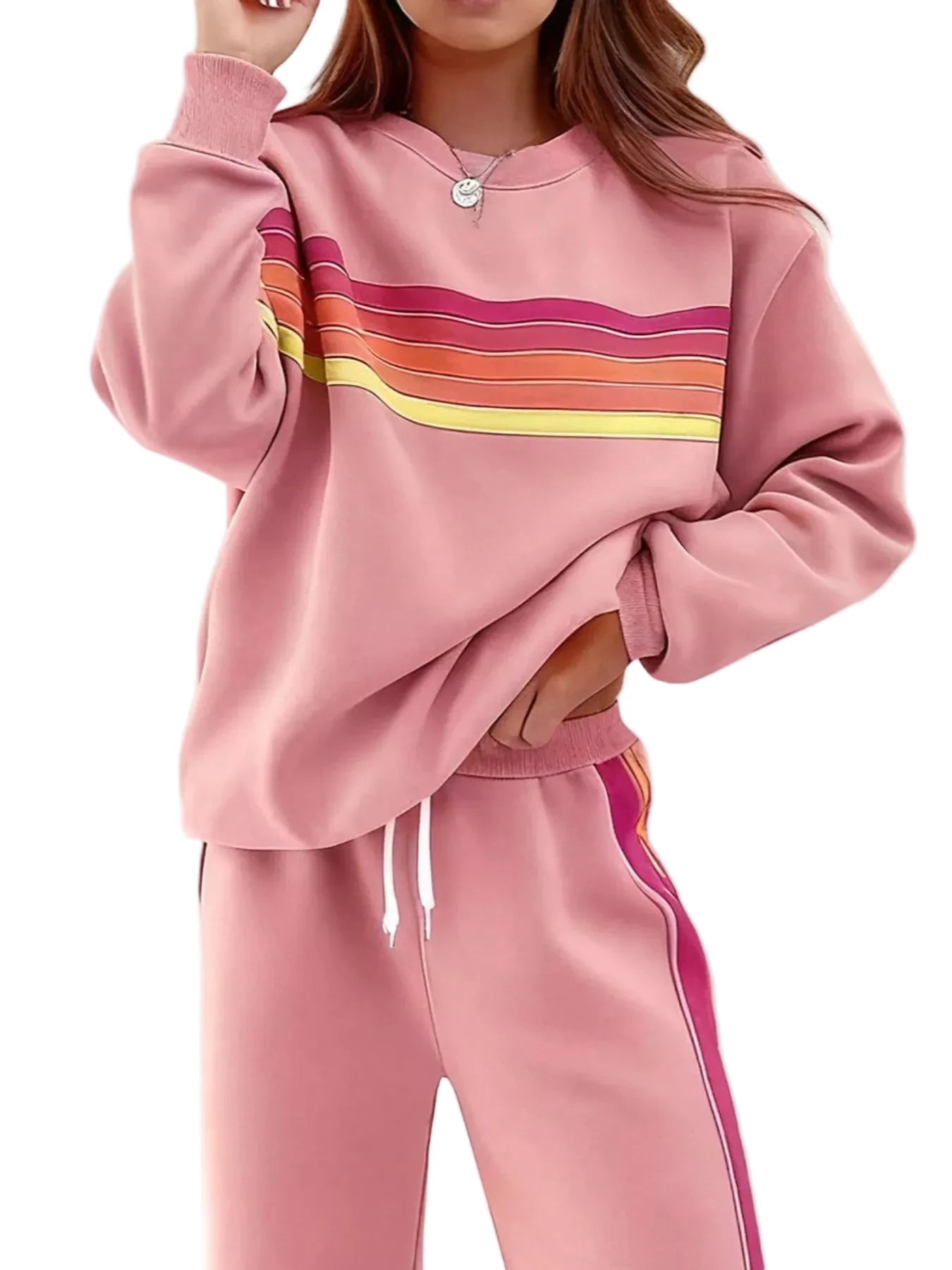 Retro Stipe Lounge Set - Oh she Rose