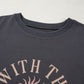 RISE WITH THE SUN Graphic Round Neck Short Sleeve T-Shirt - Oh she Rose
