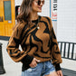 Rocker Vibes Round Neck Sweater - Oh she Rose