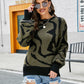 Rocker Vibes Round Neck Sweater - Oh she Rose