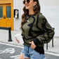 Rocker Vibes Round Neck Sweater - Oh she Rose